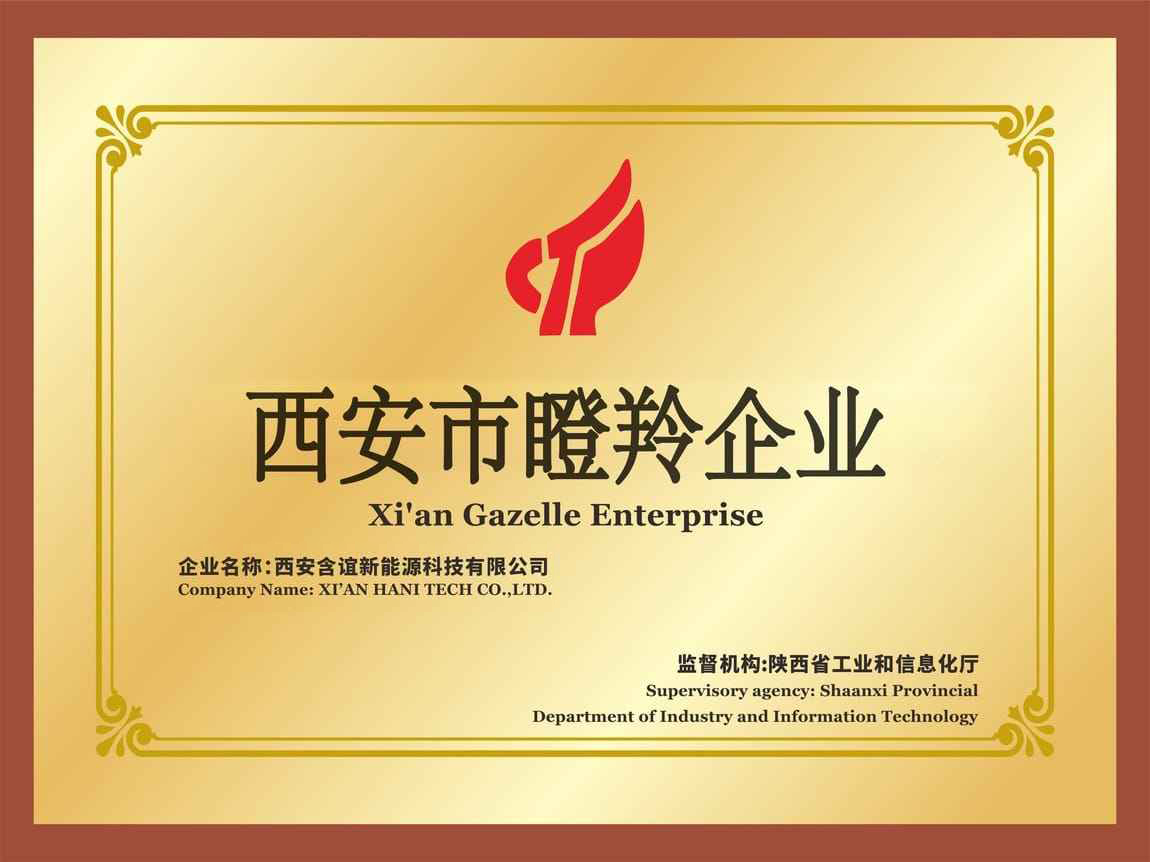 含谊新能源入选西安市瞪羚企业